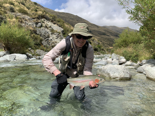 Fly fishing for Rainbow trout